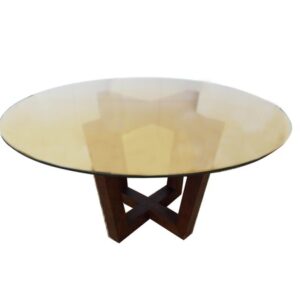 Mesa Redonda Tampo Dourado Trapézio MC-145T